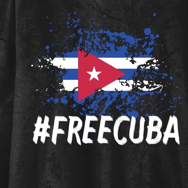 Free Cuba Flag Hooded Wearable Blanket