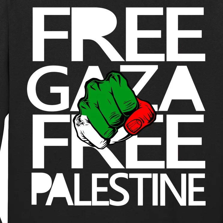 Free Gaza And Palestine Fist Long Sleeve Shirt