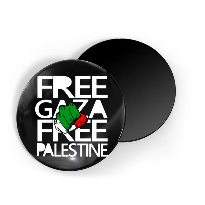 Free Gaza And Palestine Fist Magnet