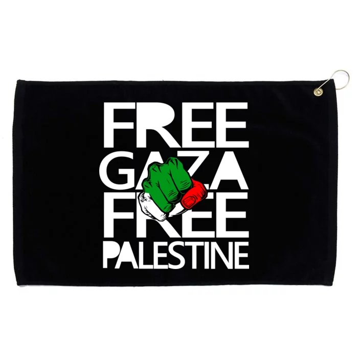 Free Gaza And Palestine Fist Grommeted Golf Towel