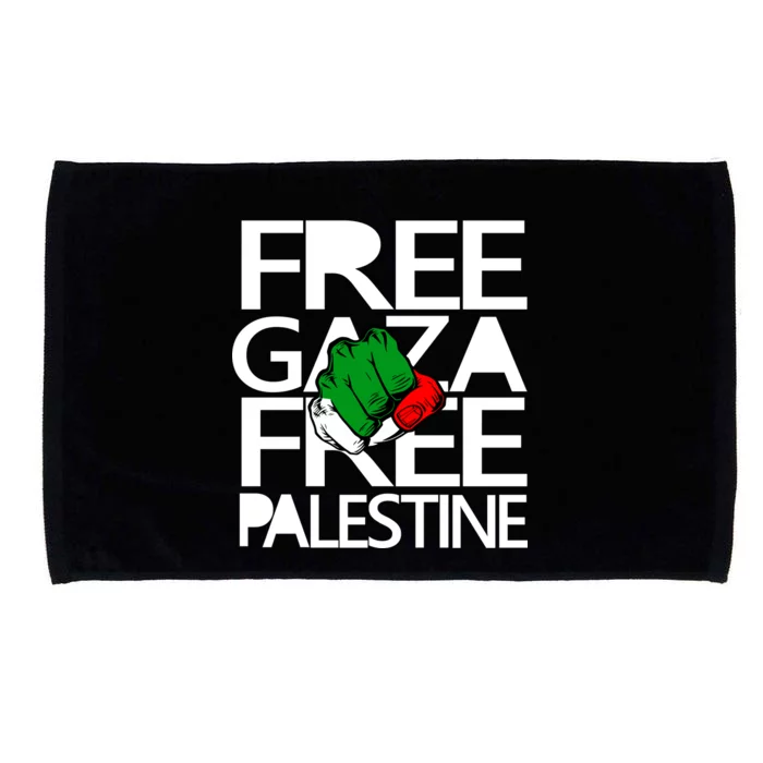 Free Gaza And Palestine Fist Microfiber Hand Towel