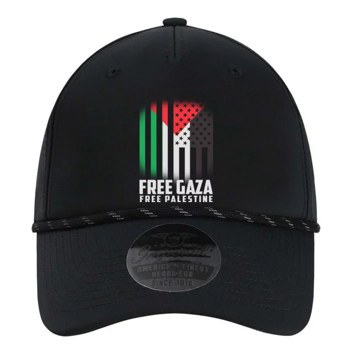 Free Gaza Free Palestine US Palestine Flag colors Performance The Dyno Cap