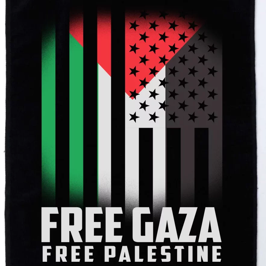 Free Gaza Free Palestine US Palestine Flag colors Platinum Collection Golf Towel