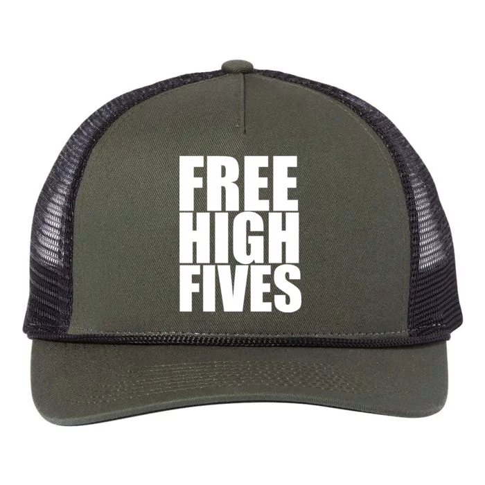 Free High Fives Retro Rope Trucker Hat Cap