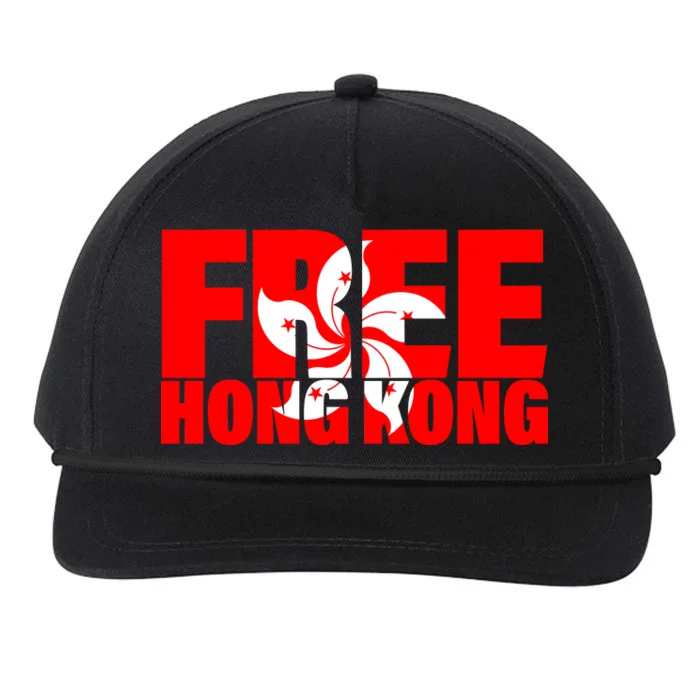 Free Hong Kong Snapback Five-Panel Rope Hat