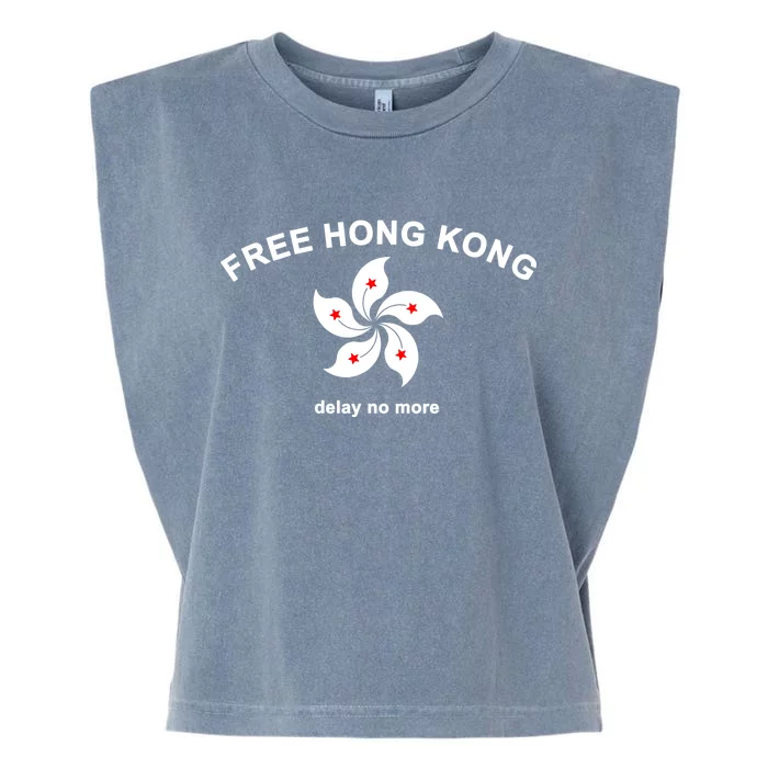 Free Hong Kong Delay No More Garment-Dyed Women's Muscle Tee