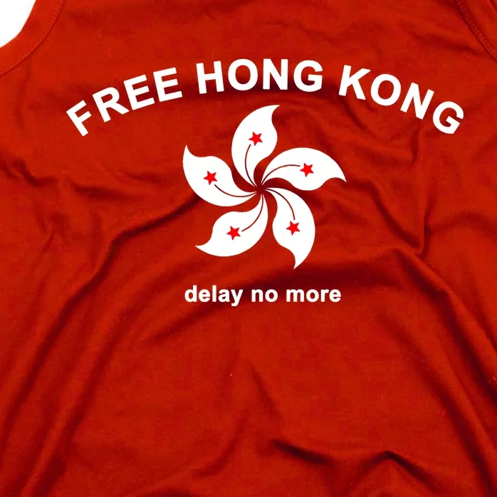 Free Hong Kong Delay No More Tank Top