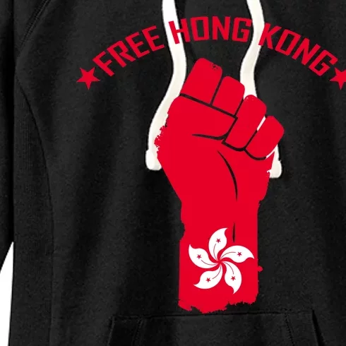 Free Hong Kong Fist Women's Fleece Hoodie