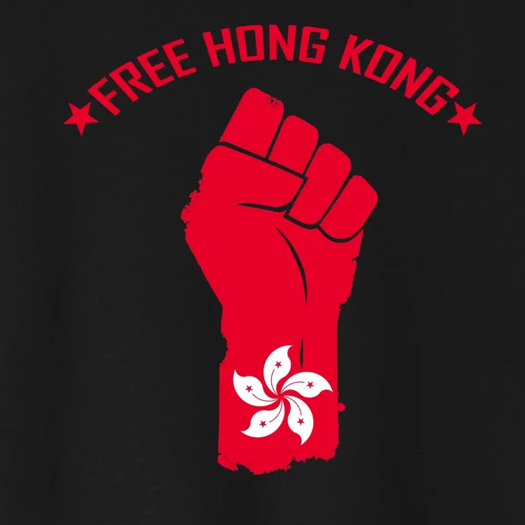 Free Hong Kong Fist Women's Crop Top Tee