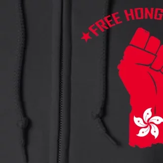 Free Hong Kong Fist Full Zip Hoodie