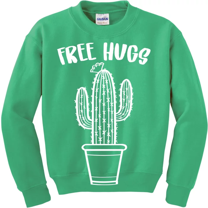 Free Hugs Cactus Kids Sweatshirt