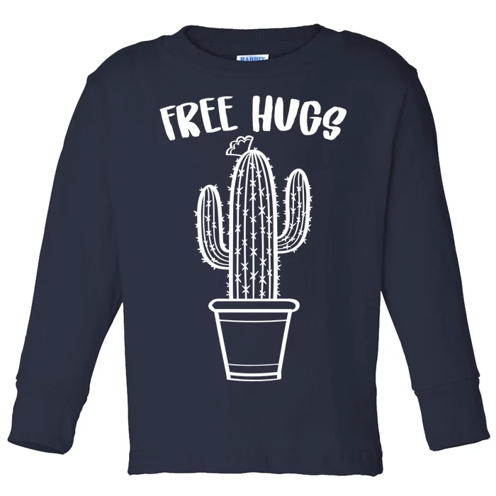 Free Hugs Cactus Toddler Long Sleeve Shirt