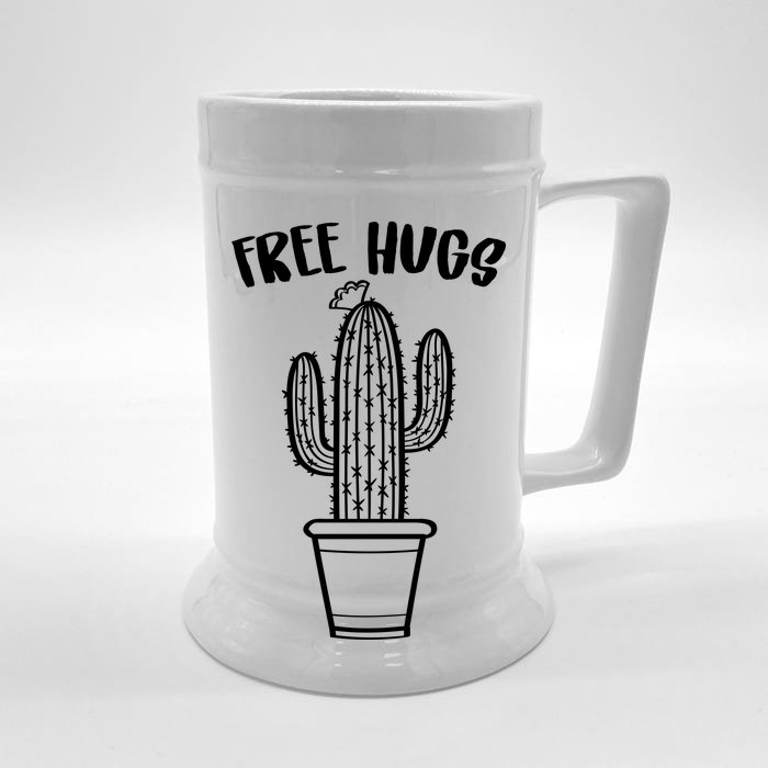 Free Hugs Cactus Front & Back Beer Stein