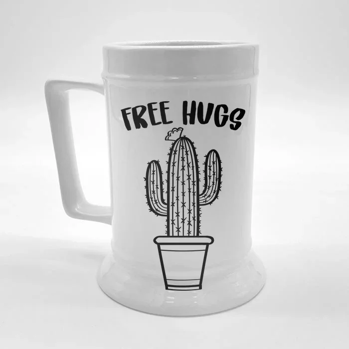 Free Hugs Cactus Front & Back Beer Stein