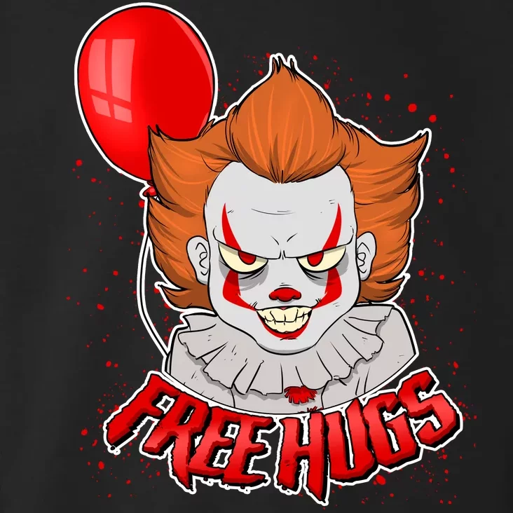 Free Hugs Scary Clown Funny Toddler Hoodie