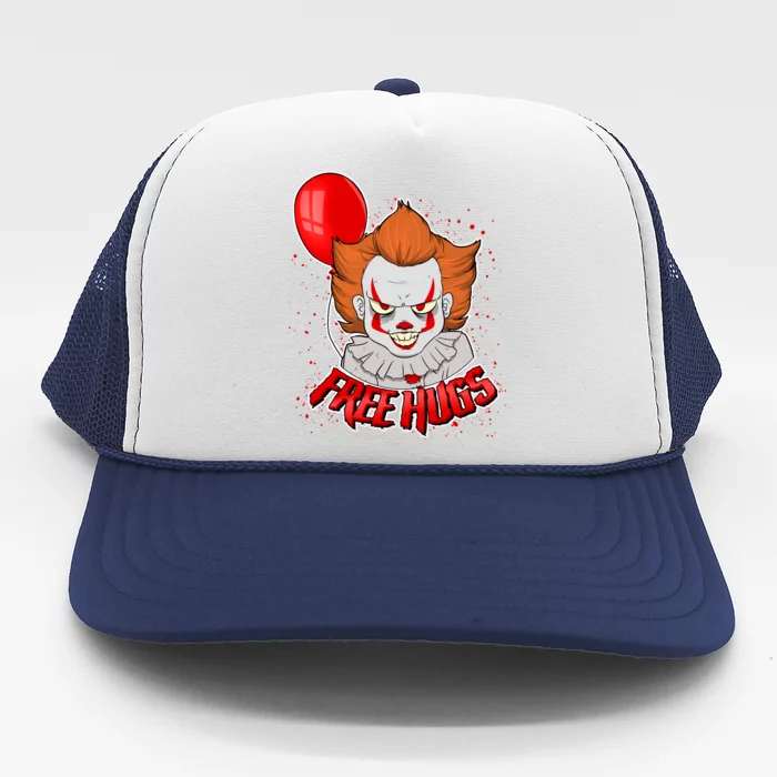 Free Hugs Scary Clown Funny Trucker Hat