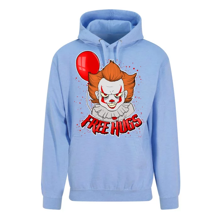 Free Hugs Scary Clown Funny Unisex Surf Hoodie