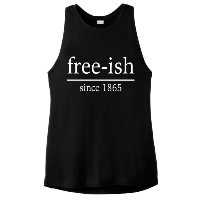 Free-ish Since 1865 Ladies Tri-Blend Wicking Tank