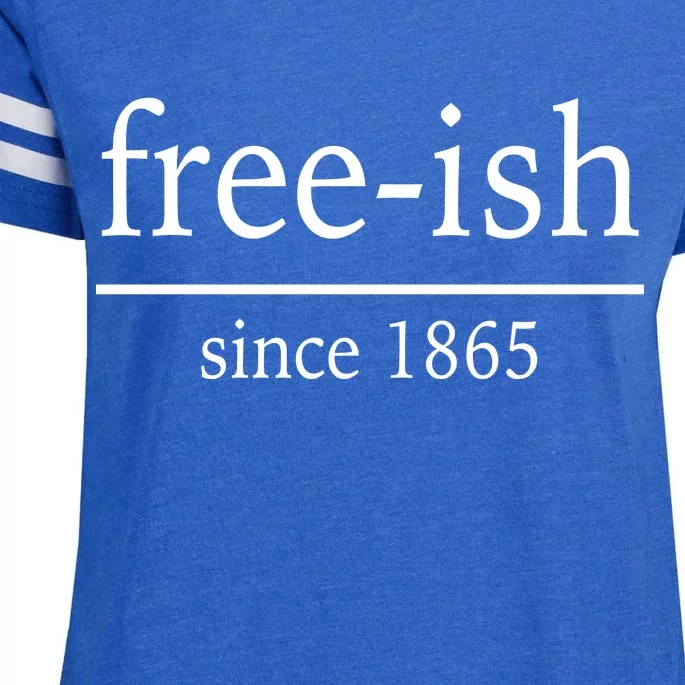 Free-ish Since 1865 Enza Ladies Jersey Football T-Shirt