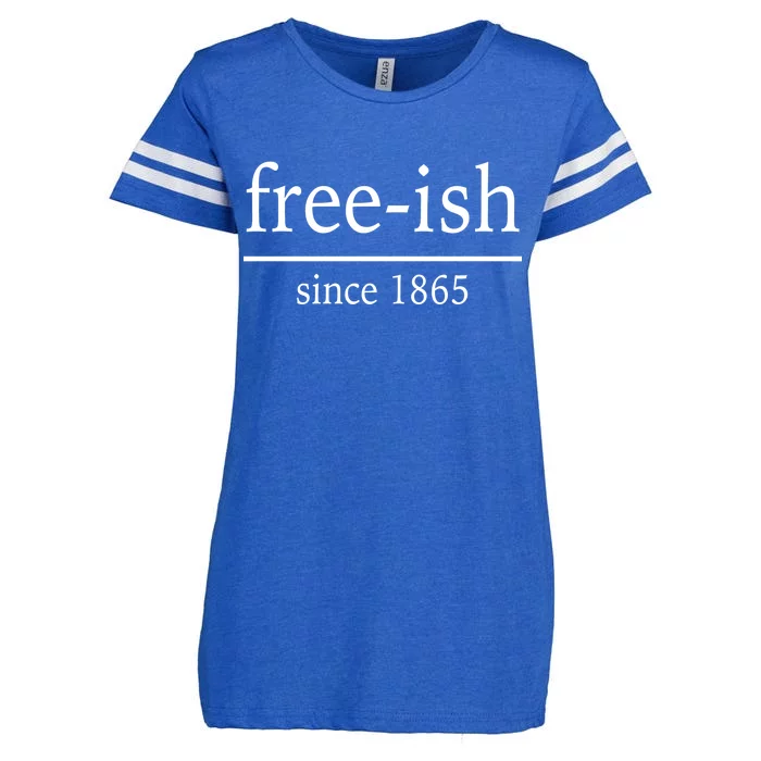 Free-ish Since 1865 Enza Ladies Jersey Football T-Shirt