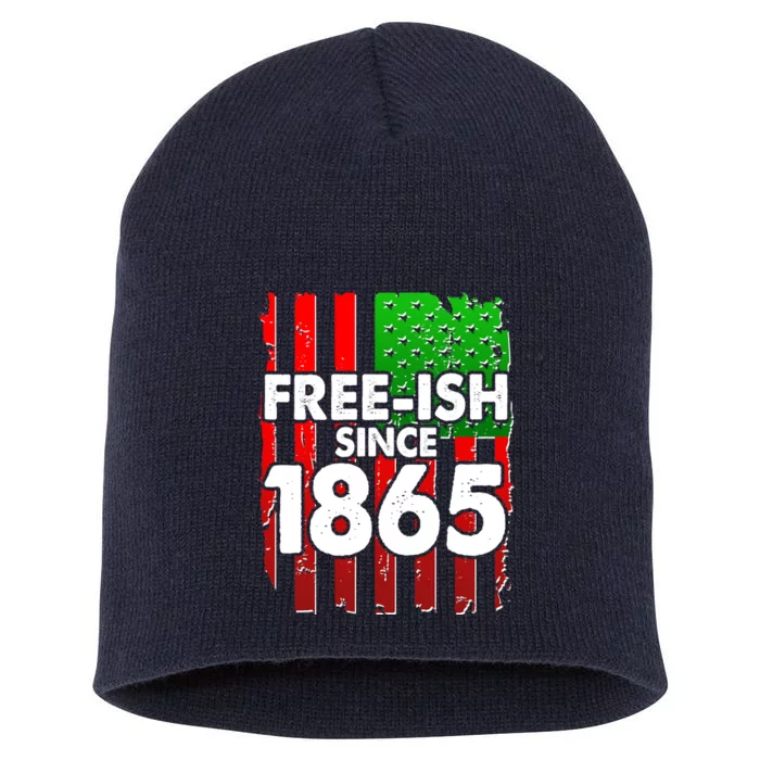 Free-ish Since 1865 Juneteenth Short Acrylic Beanie