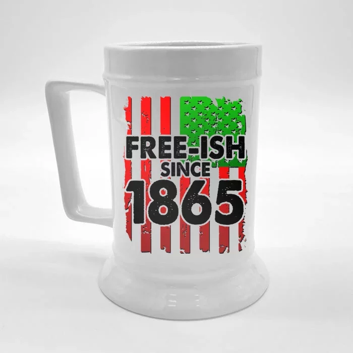 Free-ish Since 1865 Juneteenth Front & Back Beer Stein