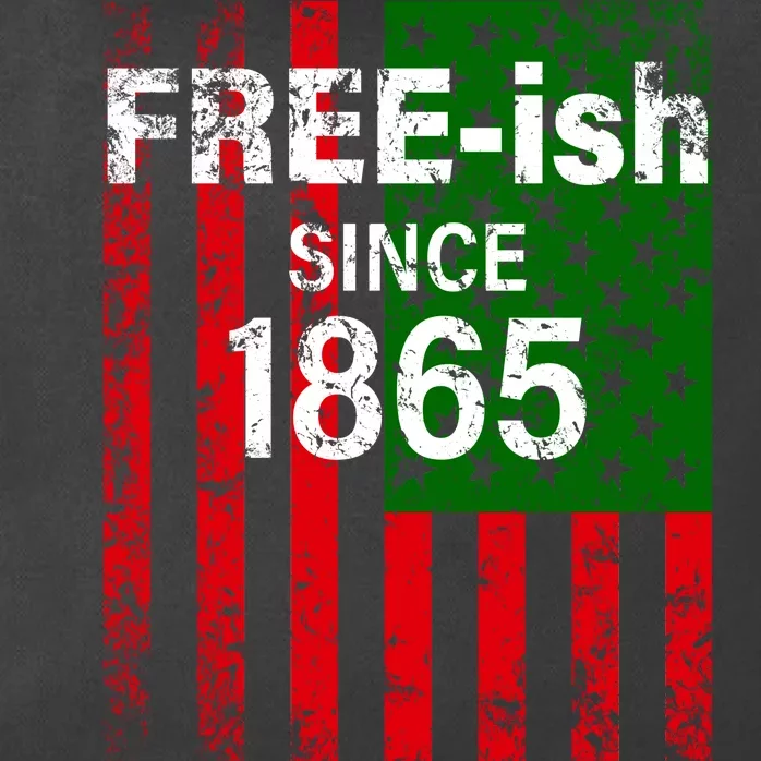 Free-ish Since 1865 Juneteenth Day Flag Black Pride Zip Tote Bag