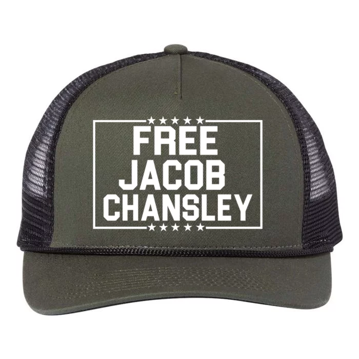 Free Jacob Chansley Retro Rope Trucker Hat Cap