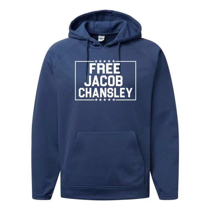 Free Jacob Chansley Performance Fleece Hoodie