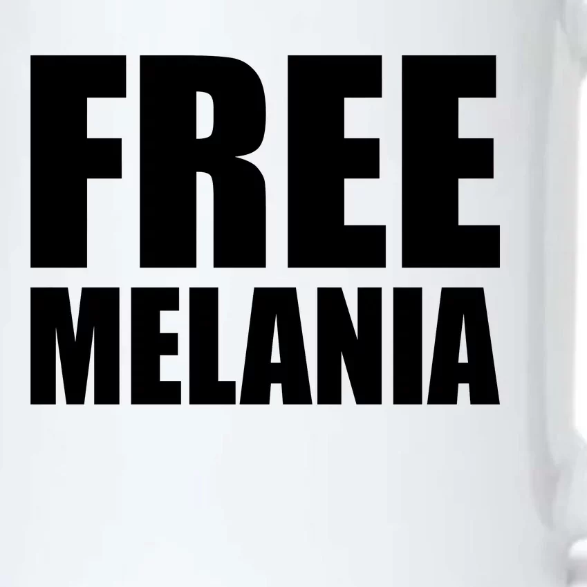 Free Melania Bold Text Black Color Changing Mug