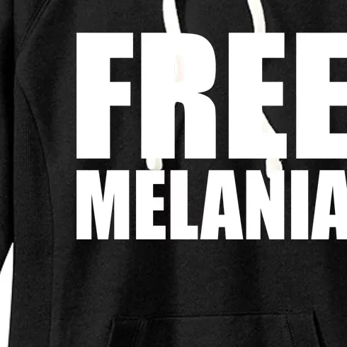 Free Melania Bold Text Women's Fleece Hoodie