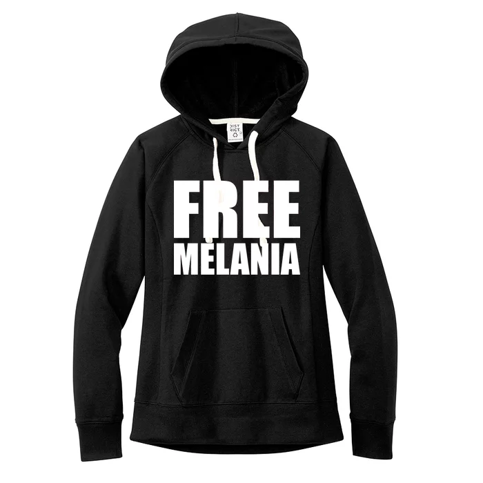 Free Melania Bold Text Women's Fleece Hoodie