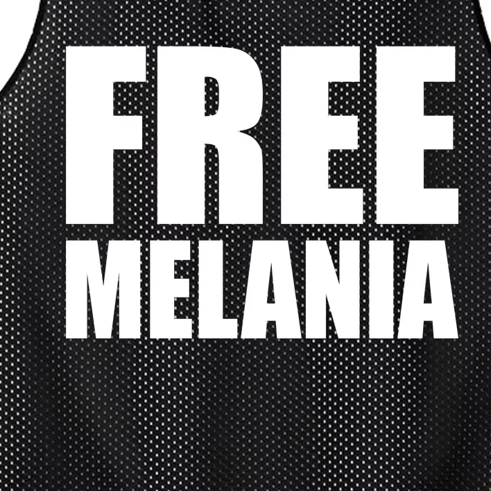 Free Melania Bold Text Mesh Reversible Basketball Jersey Tank