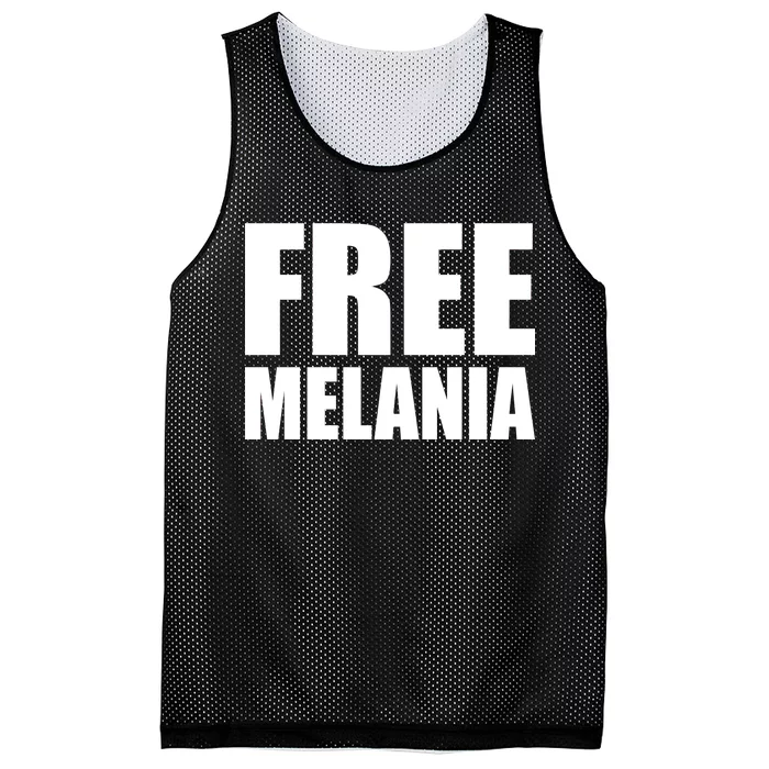 Free Melania Bold Text Mesh Reversible Basketball Jersey Tank