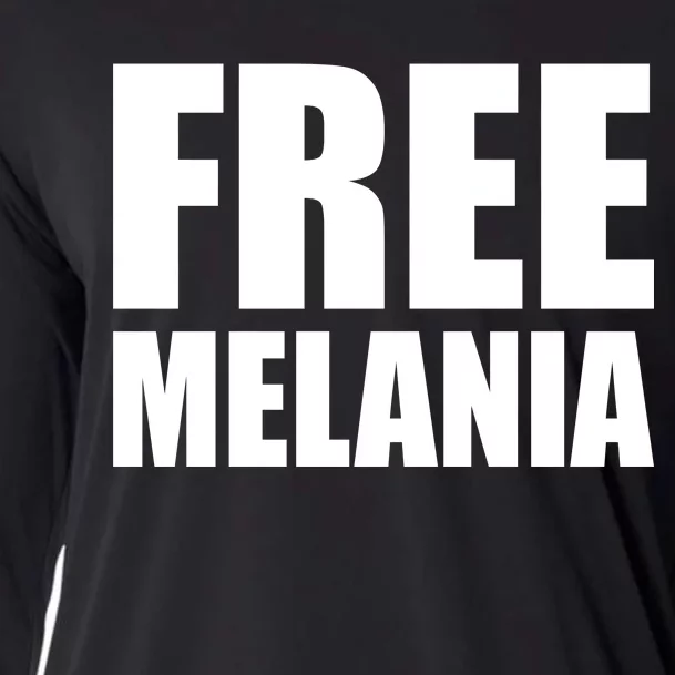 Free Melania Bold Text Cooling Performance Long Sleeve Crew