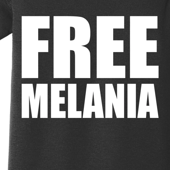 Free Melania Bold Text Baby Bodysuit