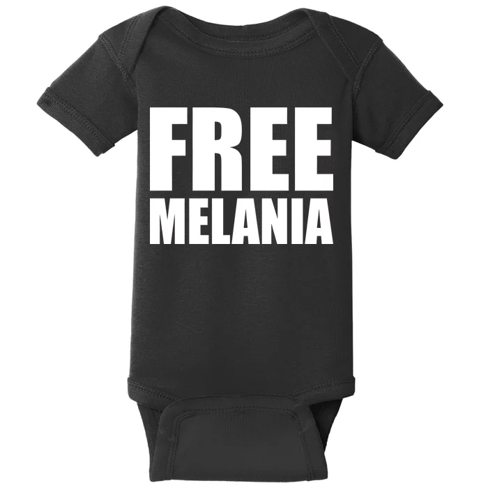 Free Melania Bold Text Baby Bodysuit