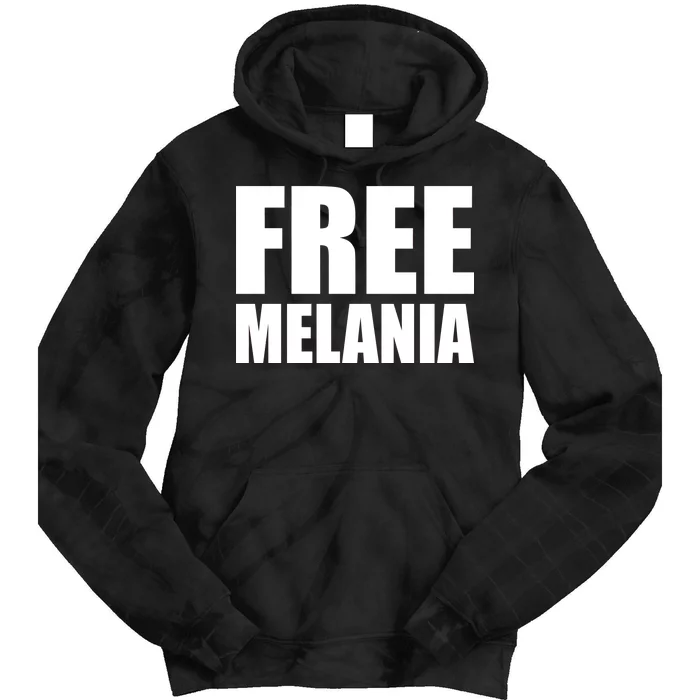 Free Melania Bold Text Tie Dye Hoodie