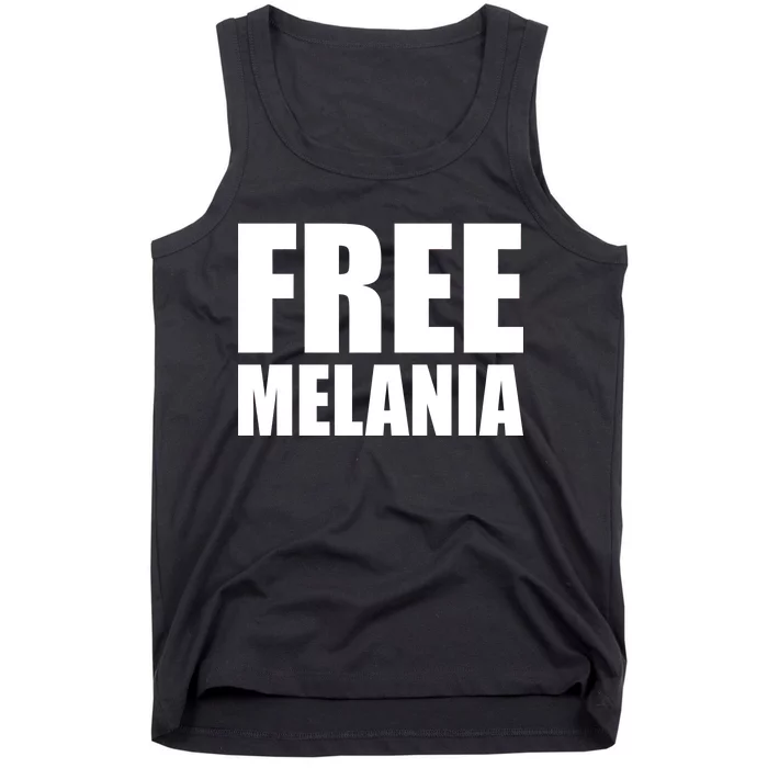 Free Melania Bold Text Tank Top