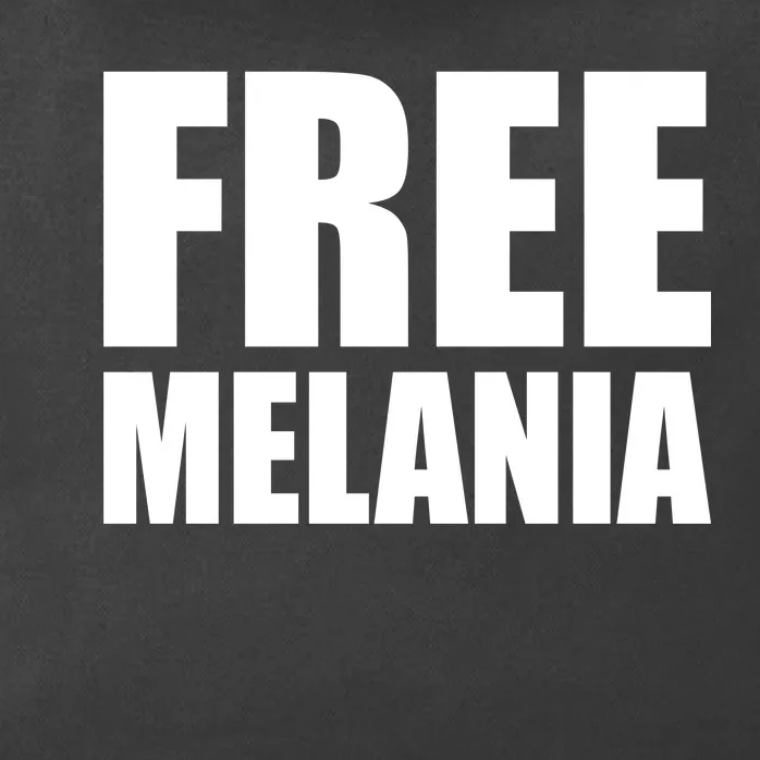 Free Melania Bold Text Zip Tote Bag