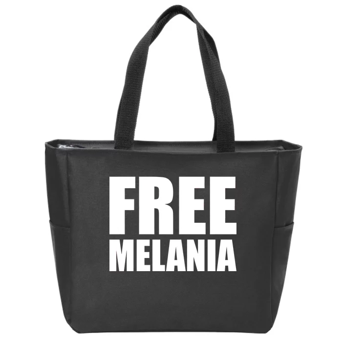 Free Melania Bold Text Zip Tote Bag