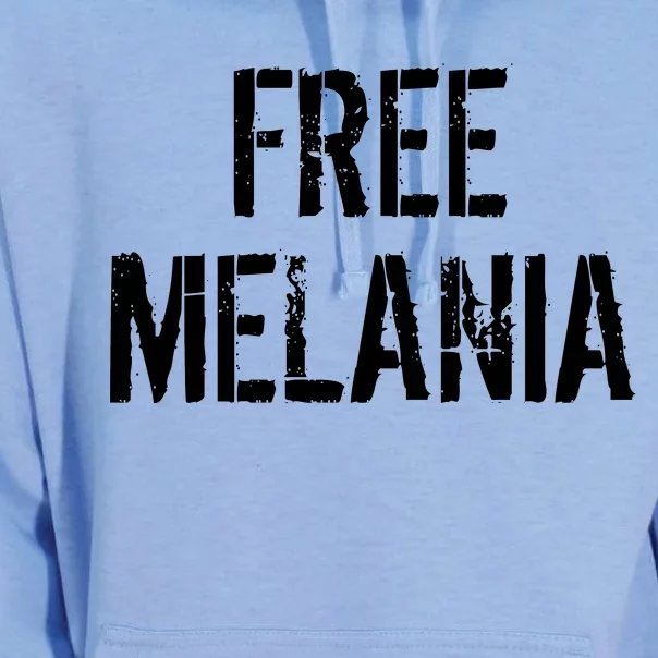 Free Melania Funny Distressed Logo Unisex Surf Hoodie