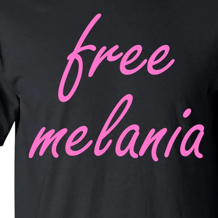 Free Melania Pink Script Logo Tall T-Shirt