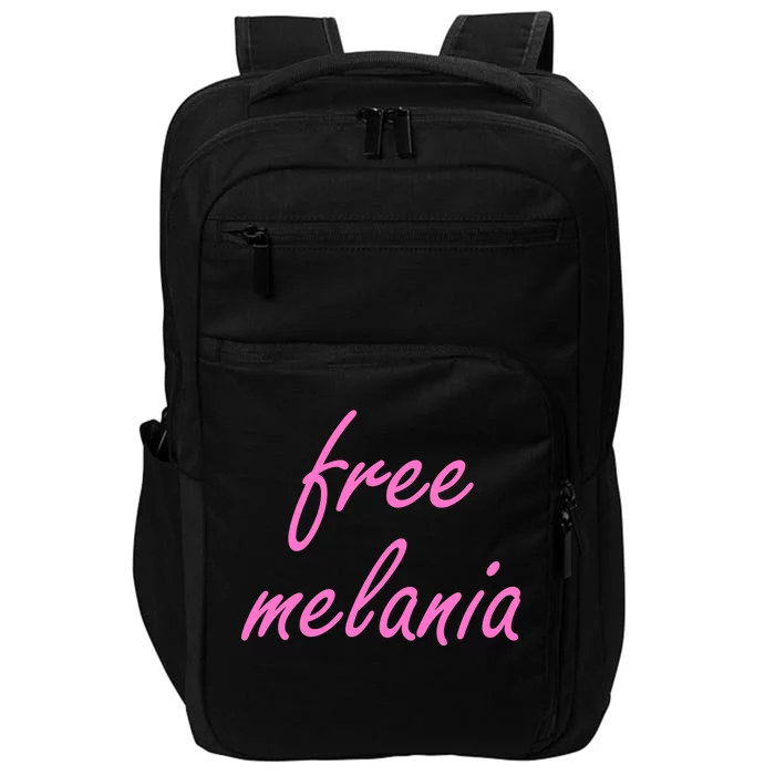 Free Melania Pink Script Logo Impact Tech Backpack