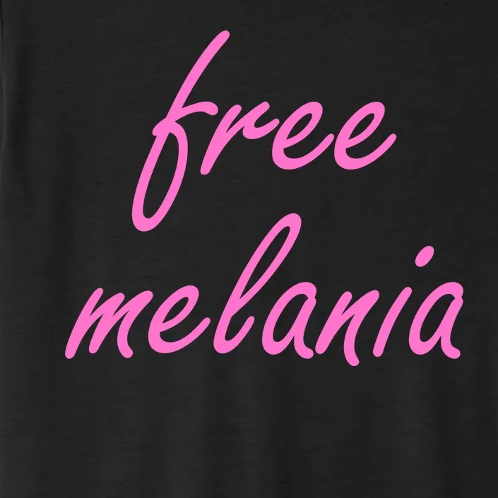 Free Melania Pink Script Logo ChromaSoft Performance T-Shirt