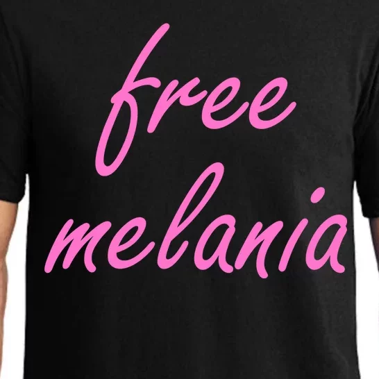 Free Melania Pink Script Logo Pajama Set