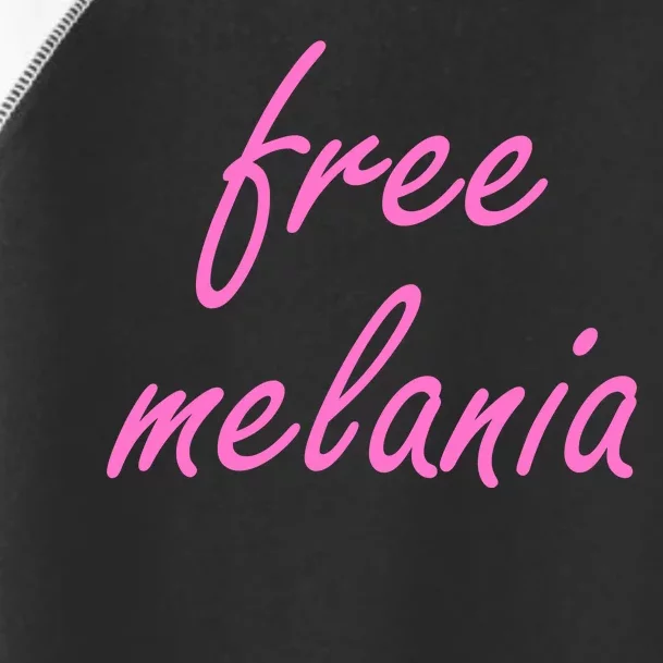 Free Melania Pink Script Logo Toddler Fine Jersey T-Shirt