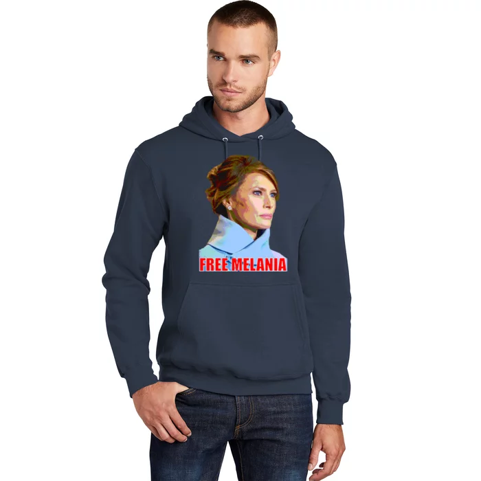 Free Melania Red Photo Hoodie