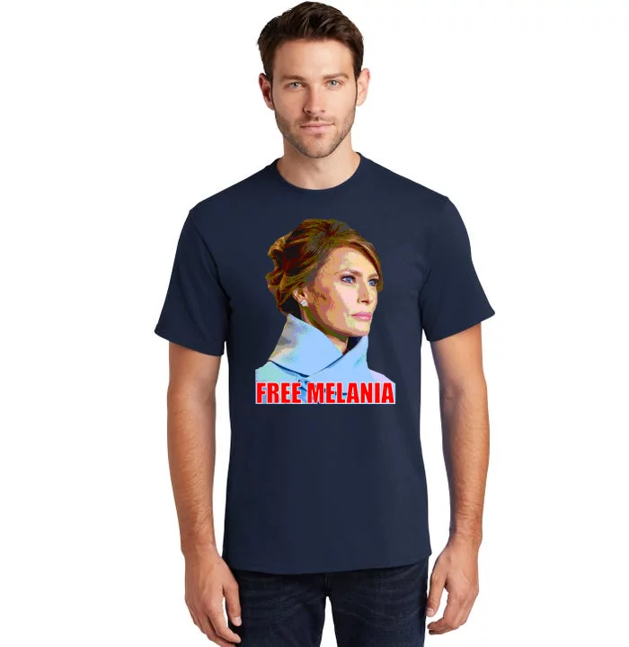 Free Melania Red Photo Tall T-Shirt