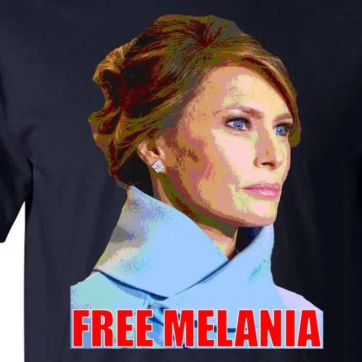 Free Melania Red Photo Tall T-Shirt